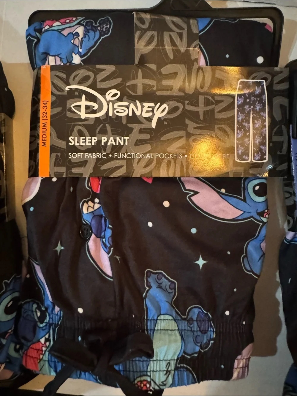 Stitch In Space Adult Men's Apparel, All Over Print Graphic Sleep Pant